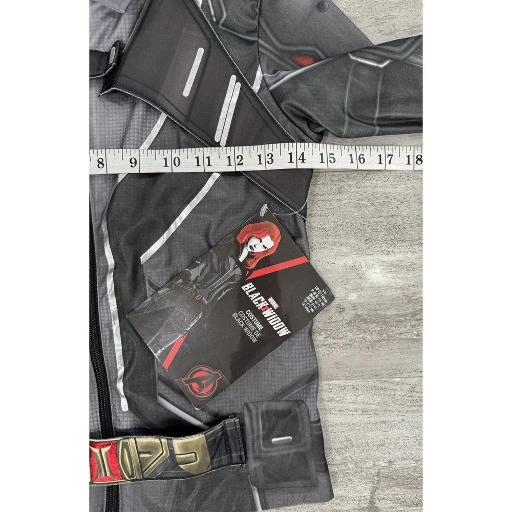 NEW Disney Official Childs Marvel Black Widow Costume Shirt Only Size 9/10